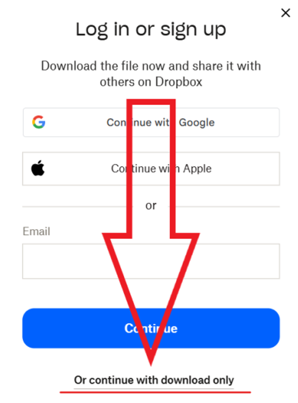 download only 
